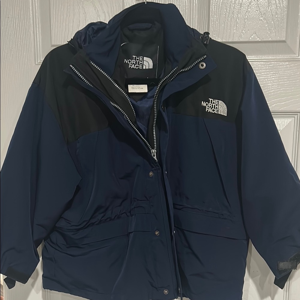 The North Face Navy and Black Jacket used